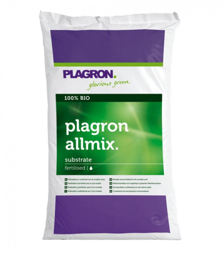 (19 Sack) x Plagron All-mix mit Perlite 50 Liter Bio Erde