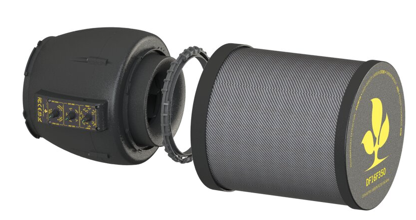Secret Jardin DF16 Extractor EC Fan 150/250/350 m3/h Temp. Controlled