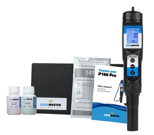 Aqua Master Tools Combo pen P160 pro pH EC PPM TDS Temp