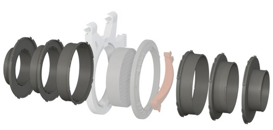 Secret Jardin Connector 150mm für Ducting Flange 16
