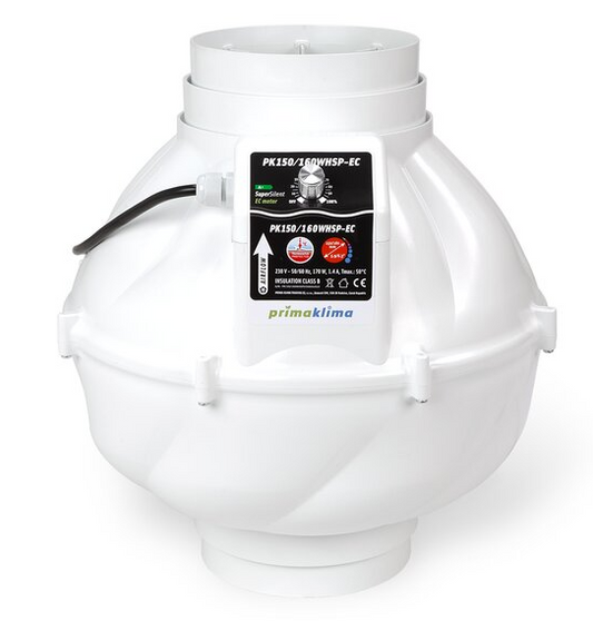 Prima Klima EC Whisperblower Dimmable 1400m³/h 150/160mm