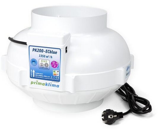Prima Klima ECblue Ventilator 200mm 1350m³/h RJ45