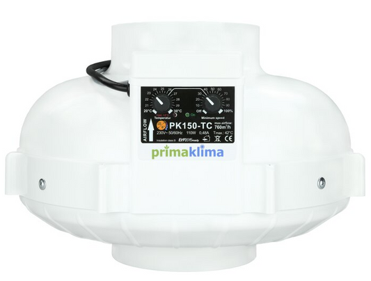 Prima Klima Fan 160 820m³/ h Temp. Controlled