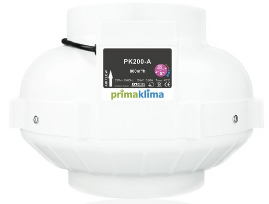 Prima Klima I Speed radial Ventilator 200A 800m³/h