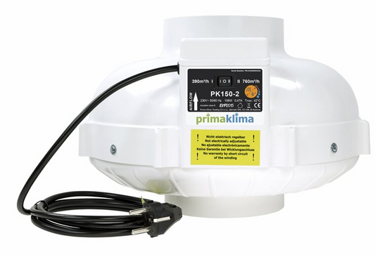 Prima Klima II Speed radial Ventilator 150 380m³/h 760m³/h