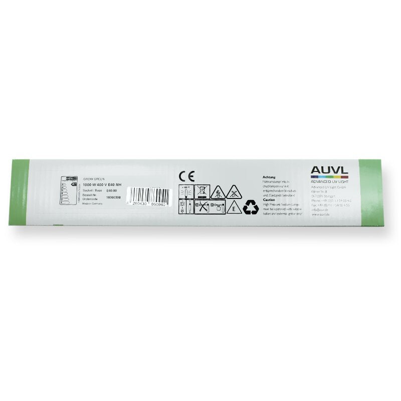 AUVL GROW GREEN 1000W HPS 400V E40 Fassung