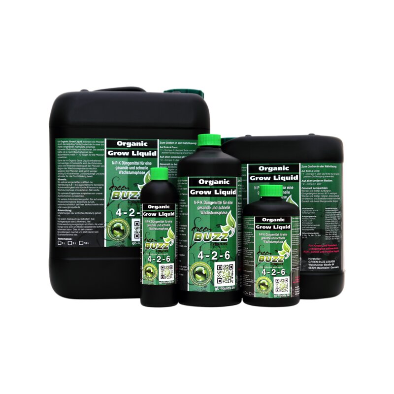 Green Buzz Nutrients Organic Grow Liquid